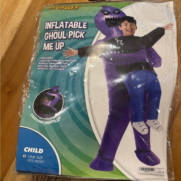 Spirit Inflatable Ghoul Pick Me Up Costume - Purple - Picture 1 of 4